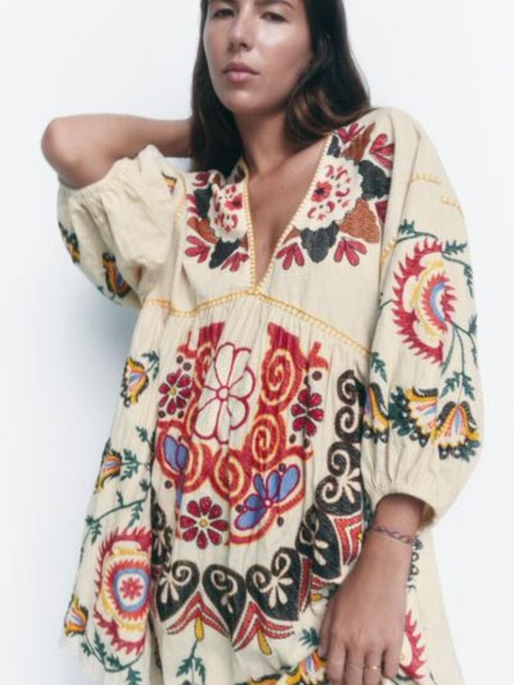 Zara Embroidered Romy Dress